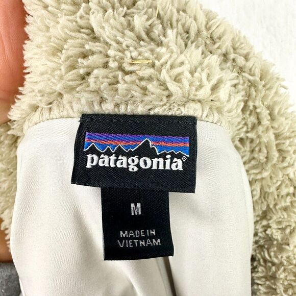 Patagonia Women's Los Gatos Jacket Size Medium El Cap Khaki Fleece Full Zip - Picture 5 of 6